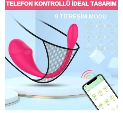 Pembe Tilki Telefon Kontrollü Yumurta Vibratör - Görsel 4