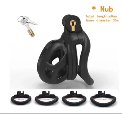 Penis Kafesi Male Chastity Cage 4 Halkali Nub Dar Penis Kilidi