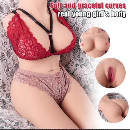 Premium Torso Masturbator - Ultra Mega Boy Zenci Realistik Manken Oral Anal Vajinal 3 in 1 Suni Vajina 11 KG