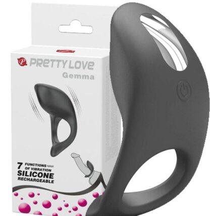 Pretty Love Gemma Vibrating Ring 7 Modlu Titreşimli Penis Halkası BI-210162