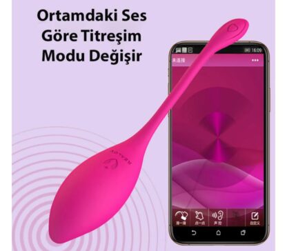 Serena Silikon Lüks Telefon Kontrol Mor Titreşimli Vibratör - Görsel 2